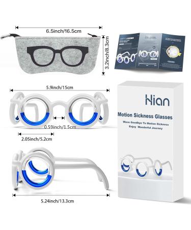 Anti-Motion Sickness Smart Glasses Ultra-Light Nausea Relief for Travel & Gaming No Lens Liquid Design Ideal for Adults & Kids (Black) - Buy Online on GoSupps.com