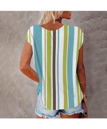 Short Sleeve T Shirts Clothing Woman T-Shirt Casual Black Clothing Top Women's Floral Pattern for Women Crop Tops Shirt Shirts Top Women's Summer Tank Top 2-green XXL - Buy Online on GoSupps.com