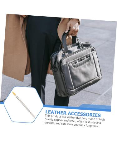 Lurrose 3 Pcs Dual Purpose Oil Edge Pen Leather Dye Pens Dye Roller Pen Leather Sealing Tool Manual Oil Pen - Buy Online on GoSupps.com