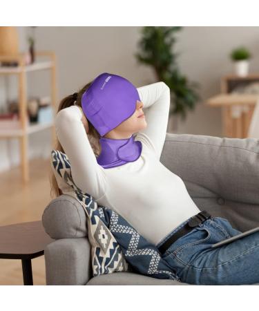 ComfiTECH Migraine Relief Cap & Neck Ice Pack - Headache & Neck Pain Relief Gel Wrap for Sinus Headaches, Stress & Cervical Surgery Recovery - Buy Online on GoSupps.com