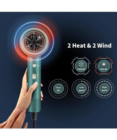 KINGDOM CARES Ionic Hair Dryer - Compact Travel Blow Dryer for Fast Drying - Portable & Lightweight with Cool Air Setting & Concentrator Nozzle - Buy Online on GoSupps.com