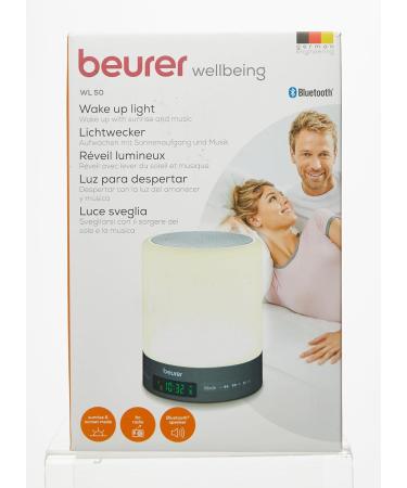 Beurer WL 50 Light Alarm Clock - LED Mood Light & Sunrise Sunset Simulation | Supports Sleep Rhythm | International Shipping - Buy Online on GoSupps.com