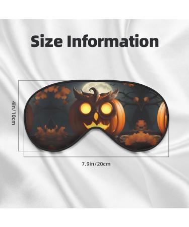 SSIMOO Owl Pumpkin Halloween Sleep Mask - Adjustable Breathable Eye Mask for Comfortable Sleep | International Shipping - Buy Online on GoSupps.com