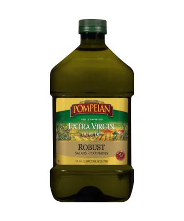 Pompeian Robust Extra Virgin Olive Oil, First Cold Pressed, Full-Bodied Flavor, Perfect for Salad Dressings & Marinades, 101 FL. OZ. Robust Extra Virgin Olive Oil 101 Fl Oz (Pack of 1)