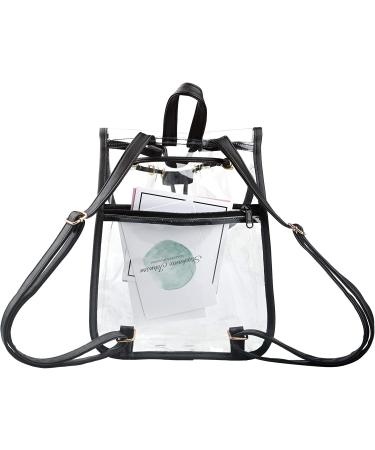Clear Stadium Approved Drawstring Bag - Heavy Duty, Mini Size, Black - Buy Online on GoSupps.com