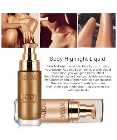 Ownest Beauty KYDA Body Luminizer 103 Bronze - Lasting Moisturizing High Gloss for Face & Body | Face & Body Glow Illuminator Makeup | Body Highlighter - Buy Online on GoSupps.com