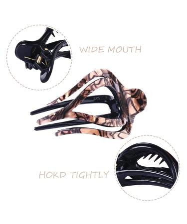 French Curved Hair Clips for Thick Hair - 3 Pack Strong Grip Hair Claws | Non-Slip Flat Hair Clamp for Women & Girls - Fashion Beauty Accessory - Buy Online on GoSupps.com