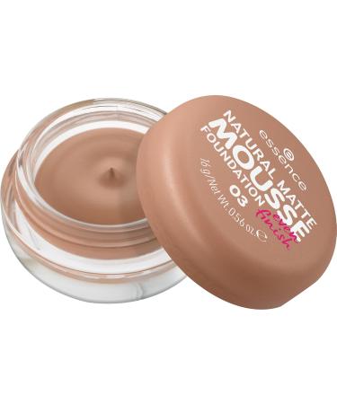 Essence Natural Matte Mousse Foundation No. 03 - Nude Vegan Oil-Free Perfume & Alcohol-Free 15g | International Shipping - Buy Online on GoSupps.com