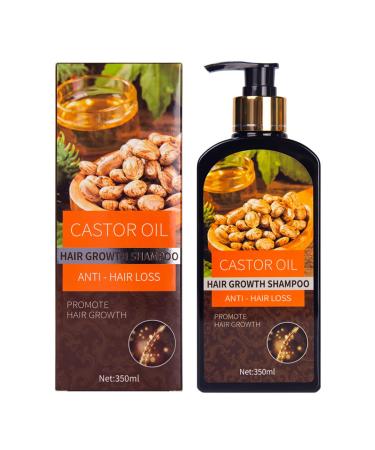 Hocossy Castor Oil Hair Growth Shampoo - Volumizing Shampoo for Hair Loss Thin Hair Shampoo for Men & Women Natural Ingredients 350m Castor Oil Shampoo