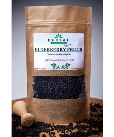 Elderberry Fruit Tea - Vitamin C Zinc Immune booster Common Cold Cough 100g - Sambucus Nigra - Herbal Remedies by J. - Czarny Bez owoc