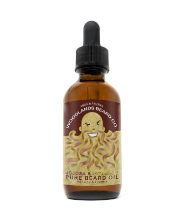 Golden Jojoba and Vitamin E Pure Beard Oil (2oz) 2 Fl Oz (Pack of 1)