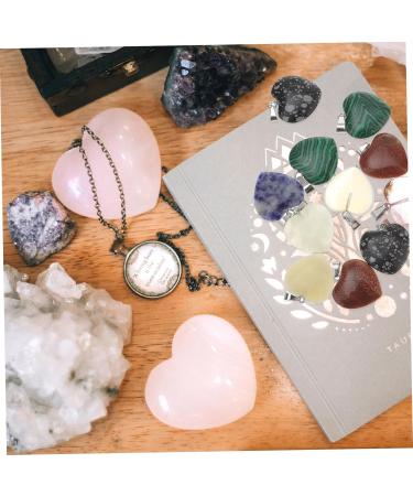 Beaupretty 24pcs Crystal Heart Stone Decor - Emerald Jewelry & Miniature Decoration for Crafts Tablescape Meditation & Chinese Home Decoration - Buy Online on GoSupps.com