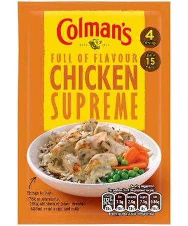 Chicken Sauce Bundle Containing Colman's Chicken Supreme Recipe Mix 38g (6 Pack) - Buy Online on GoSupps.com