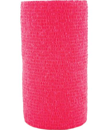 3M Vetrap 3 Rolls of Bandaging Tape 4 Inch for Horses Dogs and Cats (Red)