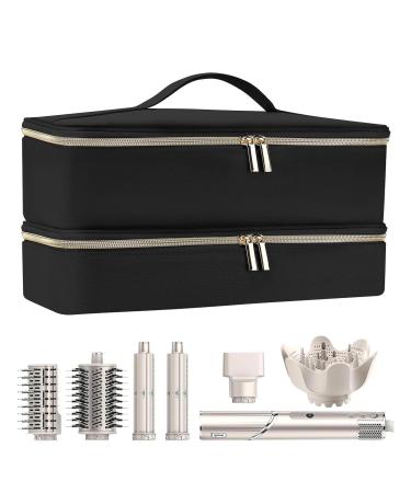 Hair Dryer Storage Box | Double-Layer Travel Carrying Case | Portable Stylish Organizer Bag Water Resistant Storage Box Large Capacity for Hairdryer Styler Tools