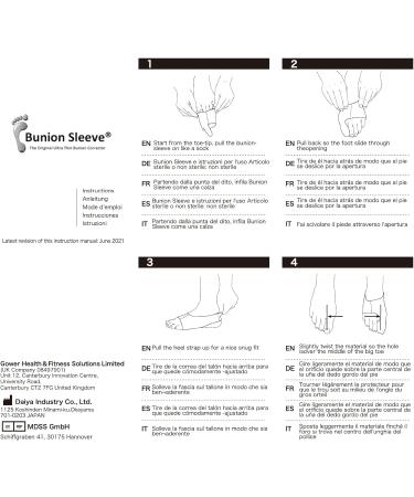 GH Bunion Sleeve | Ultra-Thin Bunion Corrector & Toe Straightener | Ideal for Sports | Orthopaedic Stretch-Fit Hallux Valgus Support | Left Large UK 9-10.5 Beige - Buy Online on GoSupps.com