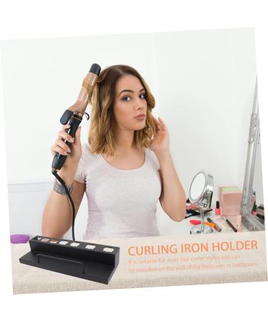 Gogogmee Curling Iron Rack Pumice Stone for Feet Hair Curler Wall Rack Hair Dryer Stand Stainless Steel Black - Buy Online on GoSupps.com