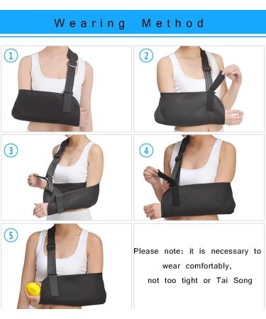 WAOBE Forearm Sling Clavicle Arm Fracture Shoulder Joint Dislocation Fixed Wrist Arm Guard Retaining Elbow Breathable Fabric Left and Right General S - Buy Online on GoSupps.com