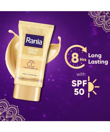 CC Cream SPF50 PA++ IR with Vitamin C & 24K Gold | Tinted Moisturizer & Foundation | Lightweight Long Lasting Natural Makeup | 25g - International Shipping Available - Buy Online on GoSupps.com