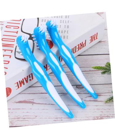 FRCOLOR 9-Piece False Toothbrush & Prosthetic Care Kit - Safe Double-Sided Cleaning Tools for Kids & Adults - Buy Online on GoSupps.com