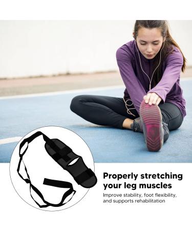 High Elasticity Foot Expansion Belt for Flexibility & Rehabilitation | Ankle Strengthening & Muscle Relaxation - Fascia Extensions (Black) - Buy Online on GoSupps.com