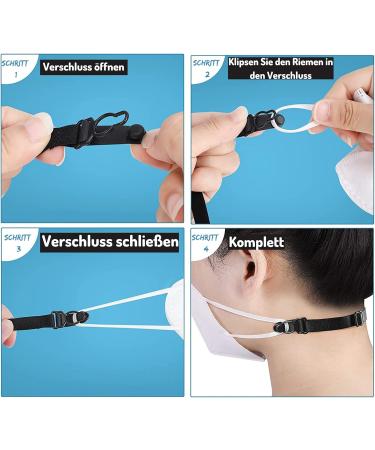 Driveloop Mask Holder - 5 Pack Mask Extensions for Adults & Children | Behind the Head Hooks (ABS) | International Shipping Available - Buy Online on GoSupps.com