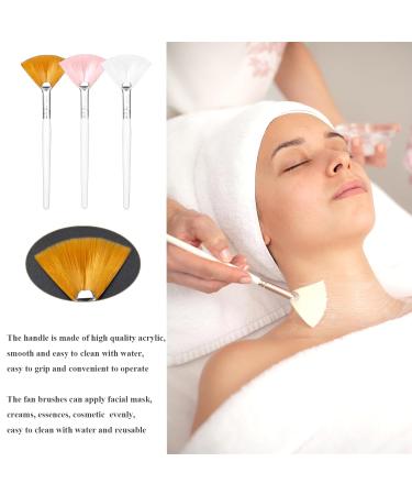 15 Pieces Soft Fan Brushes for Facial Mask & Makeup - Multi-Color Applicator Tools for Skin Care - Buy Online on GoSupps.com