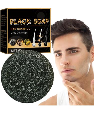 Hair Darkening Shampoo Bar for Gray HairSoap Bar Shampoo Black Hair Darkening Gray Hair Coverage Soap Cleansing and Nourishing Hair Eubeisaqi - Buy Online on GoSupps.com