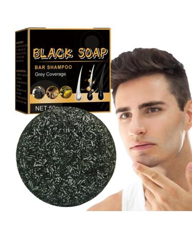 Hair Darkening Shampoo Bar Hair Shampoo Soap Black Moisturizing gray hair coverage nourishing hair shampoo soap with cleansing effect Skuda