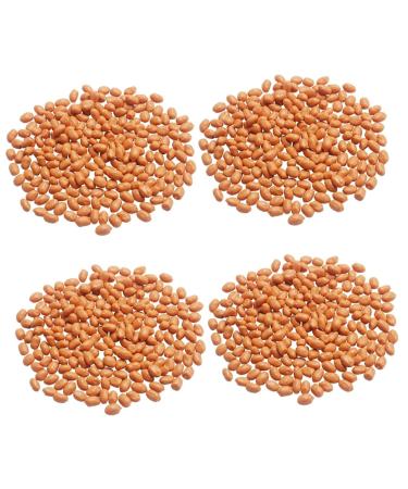 Alipis 4pcs 1 Grill Playset Artificial Nut Model Simulation Fake Fruit Peanut Kernels Prop Faux Peanut Kernels Faux Groundnut Fake Nut Model Toys Artificial Flowers Food Pvc