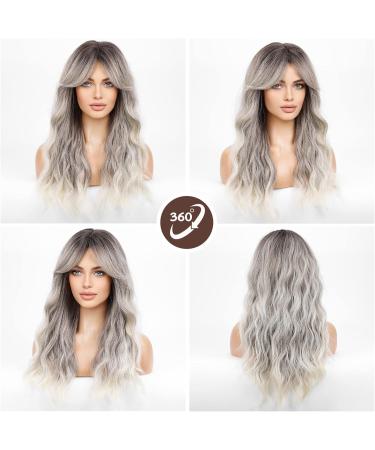 HAIRCUBE Long Grey Synthetic Hair Wig with Fringe for Women - Shop Now! - Buy Online on GoSupps.com