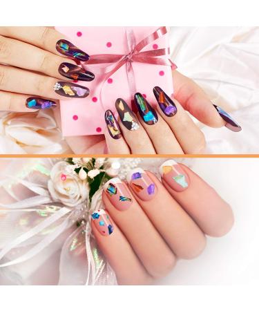 36 Boxes Seashell Nail Glitter Sequins - Multicolored 3D Laser Flakes for Nail Art Design - Buy Online on GoSupps.com