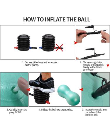 INPANY Peanut Ball - Anti Burst Exercise Ball for Labor, Birthing, Physical Therapy, Kids, Core Strength - Home & Gym Fitness with Pump - Green 39x20 - Buy Online on GoSupps.com