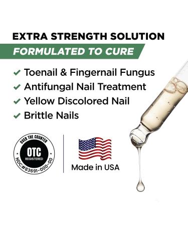 Extra Strength Toenail Fungus Treatment - Nail Repair Solution for Thick, Discolored Nails - Renews and Repairs Damaged Ingrown Toenails - With Tea Tree Oil for Healthier Nails - Buy Online on GoSupps.com