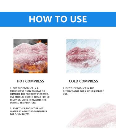  TOUISEDGI Lip Ice Pack Lip-Shaped Gel Ice Pack Reusable to Reduce Swelling and Leakage Hot and Cold Compress for Replenishment - Buy Online on GoSupps.com