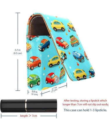 Travel Lipstick Organizer Case - Portable Makeup Bag with Mirror | Cartoon Design - Shop Now - Buy Online on GoSupps.com