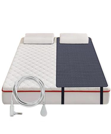 Chiaochutty grounding mat for bed breathable therapy sleeping mat ground mat for better sleep well -being (68 x 180 cm) 27 71inch