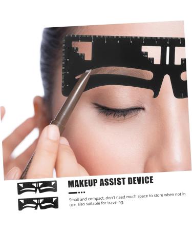 Mikinona 2pcs Eyebrow Ruler Microblading Ruler Stencil Mini Eyebrow Drawing Ruler Designer Eyebrow Trimming - Buy Online on GoSupps.com