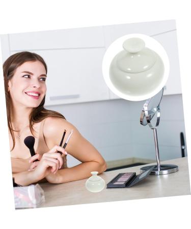 IWOWHERO cream small jar tea skin care products small makeup cream jar travel can moisturizing mini make up mascara lip balm holders sample cream box moisturizer container 4.7x4.7cm White - Buy Online on GoSupps.com