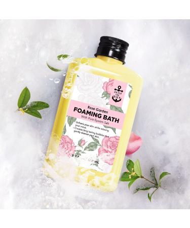 Rose Scented Spa Gift Set for Women | Relaxing Bath Kit with Epsom Salt, Bubble Bath, Rose Petals, Silk Eye Mask | Birthday Self Care & Romantic Gift Basket - Buy Online on GoSupps.com