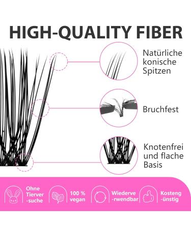 Calailis DIY Eyelash Extensions Set - 280 Pieces D Curl Individual Lashes with Adhesives Remover & Applicator | Perfect 40D Lash Extension Kit for Perfect Lashes - Buy Online on GoSupps.com