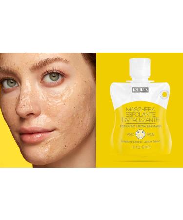 Pupa Milano Exfoliating Revitalizing Face Mask - Vitamin C & Lemon Extract for Youthful Glow - 1.01 Oz Gel Mask - International Shipping Available - Buy Online on GoSupps.com