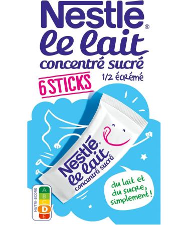 Nestle half cream sugar concentrated milk 6 sticks 180 g - Buy Online on GoSupps.com