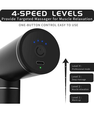 Gifts for Him  Anniversary Birthday Gifts for Him  Aroprank Updated Mini Percussion Muscle Massage Gun Deep Tissue for Athletes  Dad Father's Day Gifts from Daughter Son Wife  Black - Buy Online on GoSupps.com