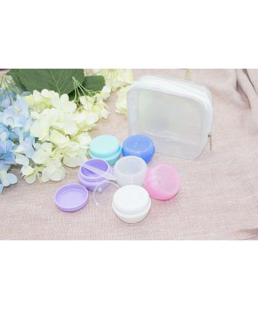 Empty Cosmetic Containers withLids 20g Plastic Small Refillable Travel Bottle Leak Proof Round Clear Jars Tsa Approved Environmental Perfect forSlime Samples Lotion Creams andMore/23/71 - Buy Online on GoSupps.com