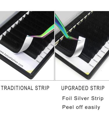 Self-Fleed Eyelashes D-0.10-15 | Easy Fan Lashes for Volume | 0.05 Strength CC Curl Individual Extensions 15mm Black - Buy Online on GoSupps.com