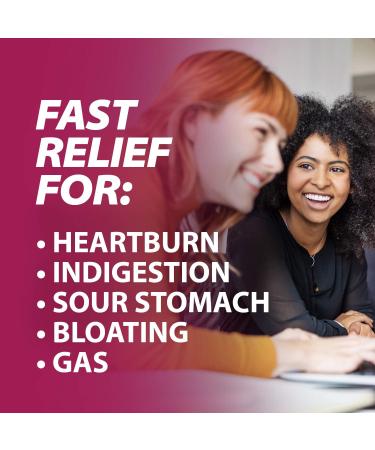 Rolaids Advanced Antacid Plus Anti-Gas Softchews 28ct Mixed Berry - Heartburn & Gas Relief - Buy Online on GoSupps.com