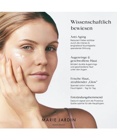  MARIE JARDIN Hyaluron Cream 50 ml - Moisturizing cream with aloe vera and received 24/7 - Day and night cream - Natural cosmetics for face neck d collet eyes - Anti-wrinkle for men and women - Buy Online on GoSupps.com