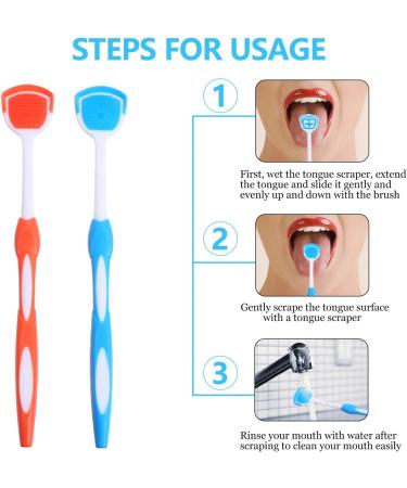 FARUTA 2-Pack Tongue Scraper Cleaner - Effective Oral Hygiene Tool for Adults - Buy Online on GoSupps.com