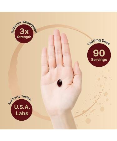 Triple Strength Antarctic Krill Oil 1200mg 180 Softgels | Omega 3 EPA DHA Astaxanthin | Heart Health Supplement, No Fish Oil Aftertaste, Mercury Free - 180 Count - Buy Online on GoSupps.com